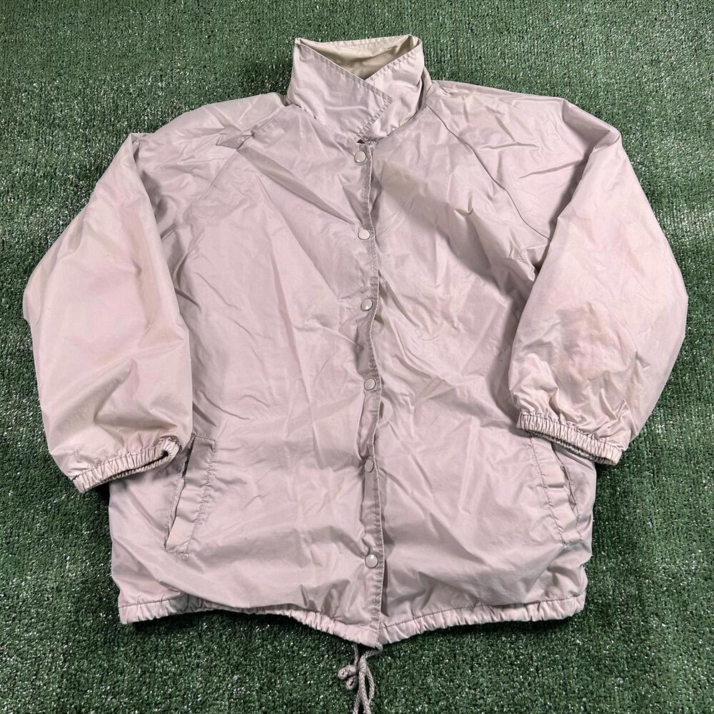 Beige Vintage Windbreaker Jacket. Bridge gate size large